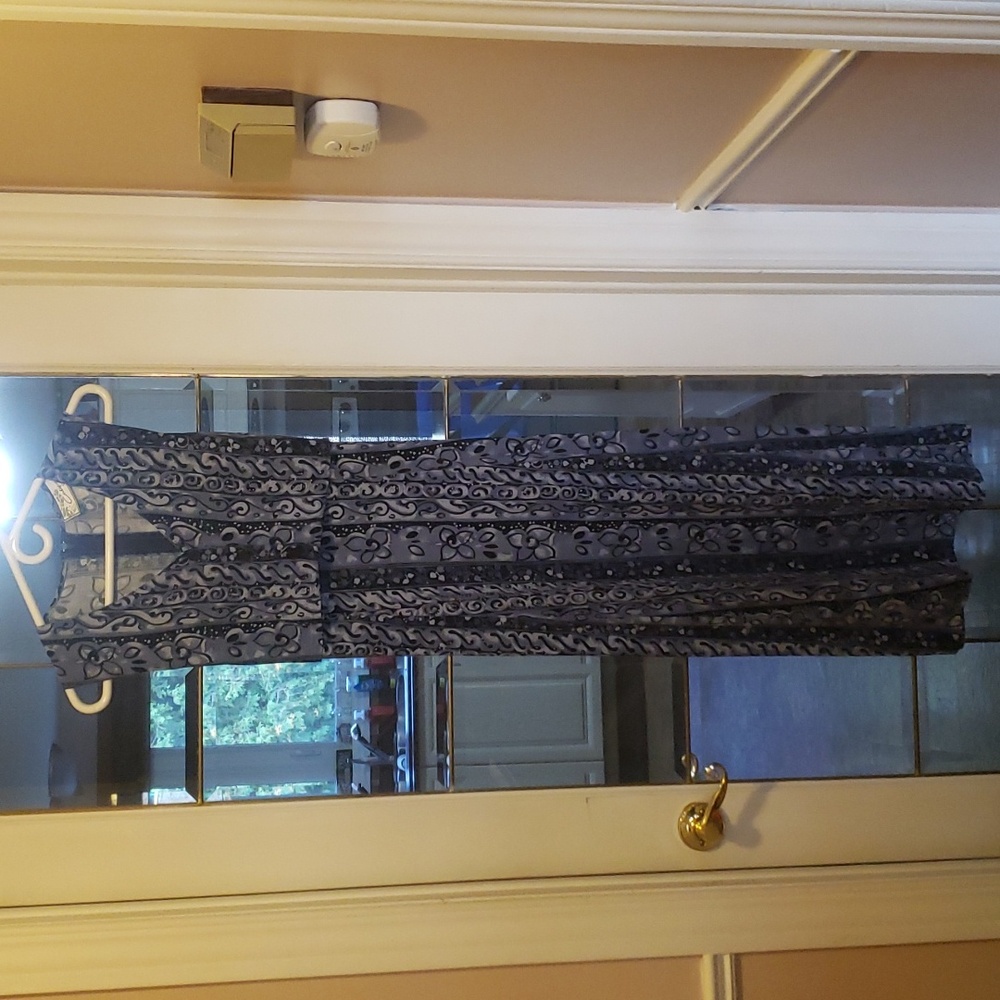 Vtg California Girl Long Blue Flowery Dress.  SIZE 11/12